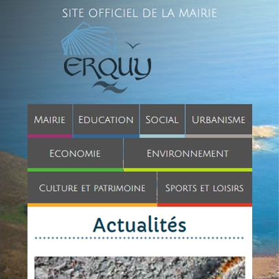 Erquy - menu mobile