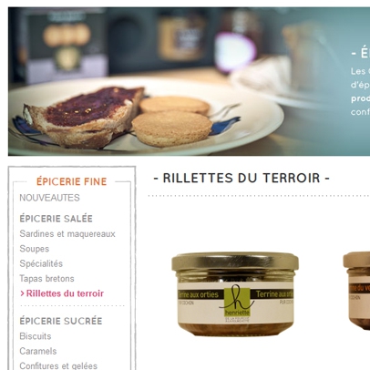 Epicerie fine, produits du terroir Breton