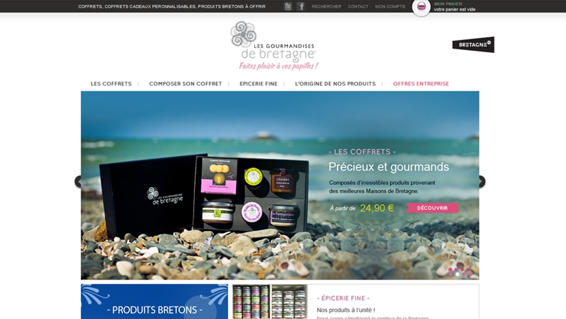 Les Gourmandises de Bretagne - Slideshow prestashop homepage